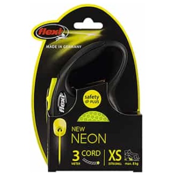 Flexi Neon Cord XS 8Kg - 3 M