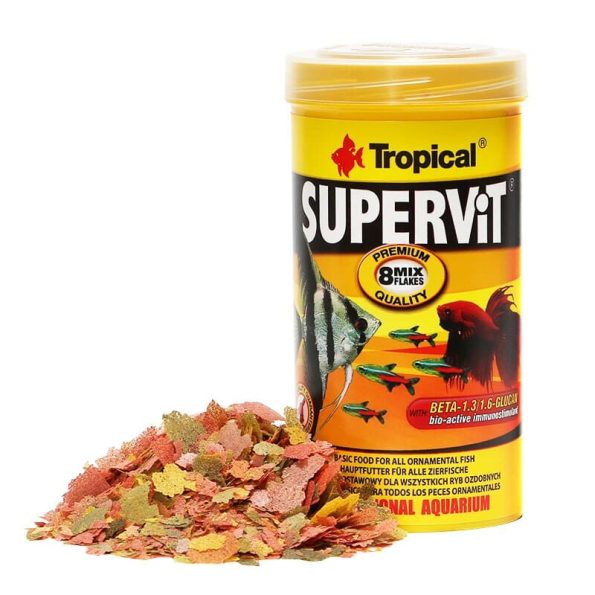 100g 500ml TROPICAL Supervit Tropical Ornamental Fish Food