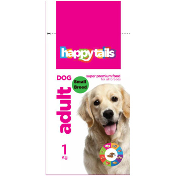 Happy tails Adult Dog Food Small Breed 1Kg