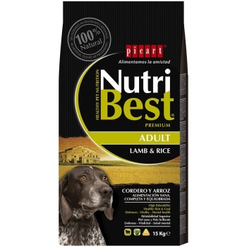 Picart NutriBest Adult Lamb & Rice - 15 kilo