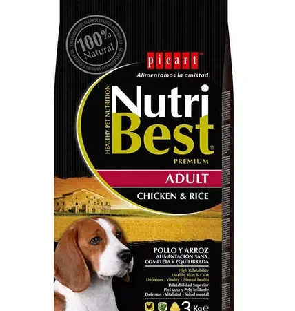 Picart NutriBest Adult Chicken & Rice - 3 kilo