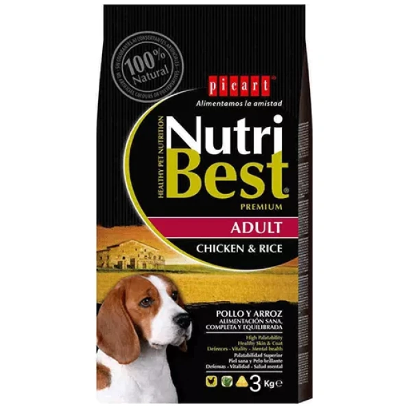 Picart NutriBest Adult Chicken & Rice - 3 kilo
