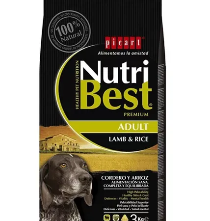 Picart NutriBest Adult Lamb & Rice - 3 KG