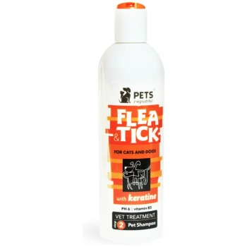 Pets Republic Flea & Tick Shampoo with keratin - 500 ml