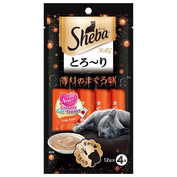 Sheba Melty Creamy Cat Treats Tuna Flavor 12g x 4 1500x1500 Emboss Watermark SKU 8851393000984 2000x2000 1