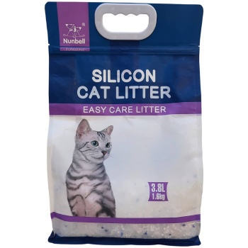 Nunbell Silicon Cat Litter crystal litter 3.8 kg ( Lavender )