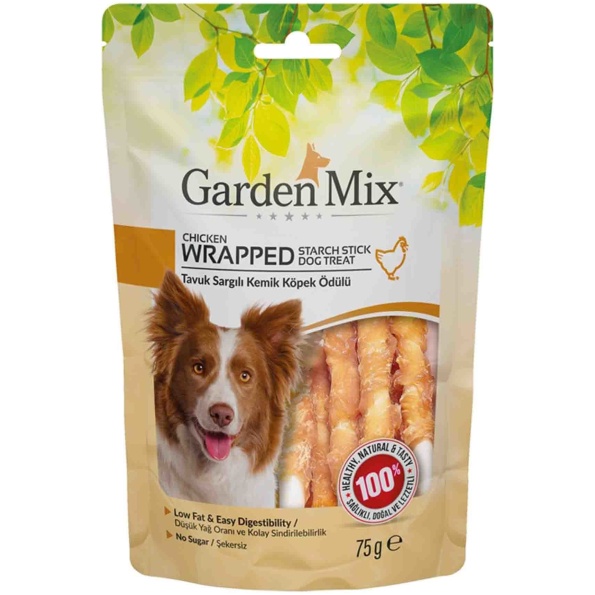 garden mix tavuk sargili kemik kopek odulu 75 gr kopek odulleri garden mix 20627 11 b
