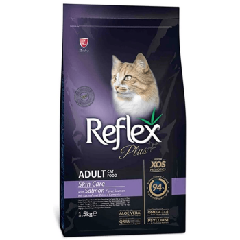 Reflex Plus Skin Care Adult Dry Cat Food with Salmon - 1.5 Kg