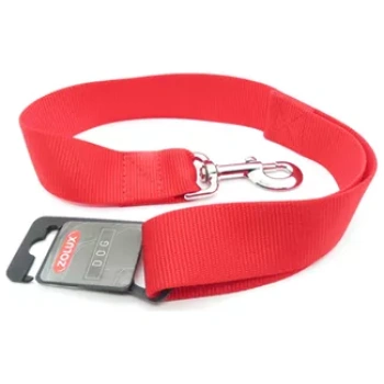 Nylon leash XL. length 60 cm. red color. leash for dogs