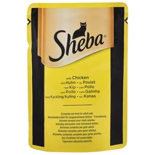 Sheba Premium Cat Wet Food with Chicken - 85G