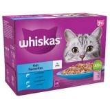 Whiskas 7+ Fish Favourites Senior Wet Cat Food Pouche 1