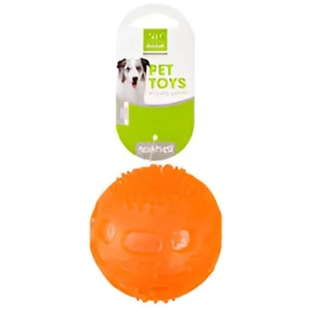Nunbell Squeaky Hard Rubber Ball - Orange