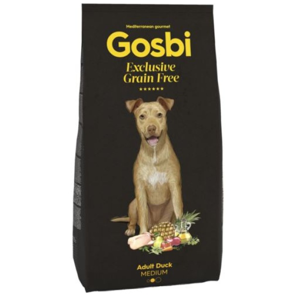 gosbi grain free adult kaczka medium 3 kg