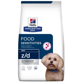 Hill’s z/d dry dog ​​food to reduce food allergies and skin support 1kg