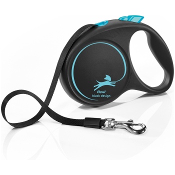 Flexi Black Design L Tape Dog Leash – 5m, Multicolor