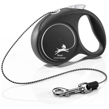 Flexi Black Design M Cord 5 m