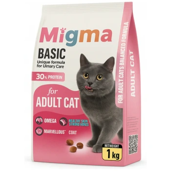 Migma Basic 30% Protein Dry Food for Adult Cats 1k