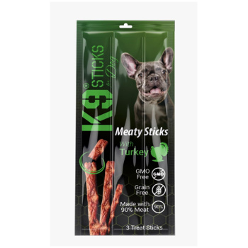 K9 Sticks - Cat's ( 3 Treat Sticks ) - Meaty Sticks With ( Turkey )