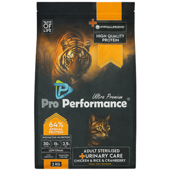 PRO Performance Adult Sterilised + URINARY Care (chicken-rice-cranberry) 2KG