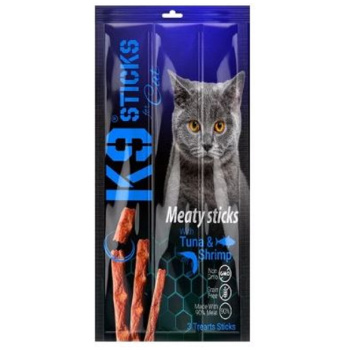 K9 Sticks - Cat's ( 3 Treat Sticks ) - Meaty Sticks With ( Tuna & Shrimp )