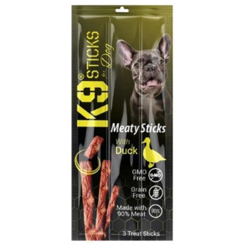 K9 sticks - dog's (3 treat sticks ) - meaty sticks with (Duck)