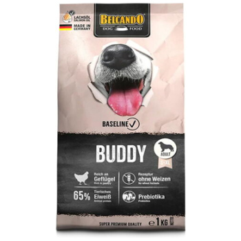 Belcando Baseline Buddy Dry Food with Poultry in Salmon Oil for Small to XL Breed Adult Dogs 1KG