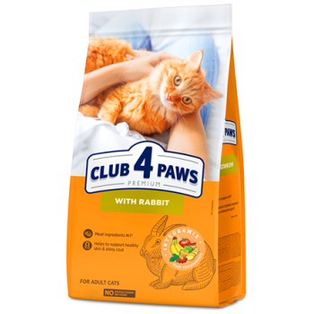 Club 4 Paws Cat Dry Food For Adult Rabbit 2Kg
