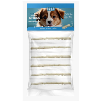 Orgo - RAWHIDE STICKS - For Puppy - Dental & Oral Care - 6 pce - R