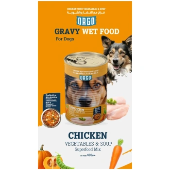 Orgo Can Food For Dog  Chicken With Veg & Soup 400 GM