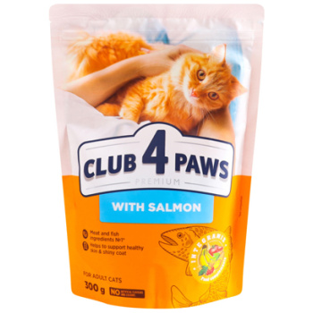 Club 4 Paws Cat Dry Food For Adult with Salmon 300 g