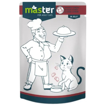 Master Cat Wet Food Adult with Meat - Pouch 80 g