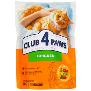 Club 4 Paws Cat Dry Food For Adult with Chicken 900 g