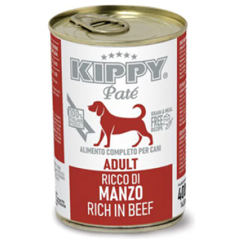 Kippy Pate Adult dog Wet Food Cans IN BEEF 400 g
