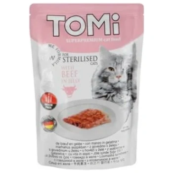 Tomi for sterilised cats beef in jelly 85g