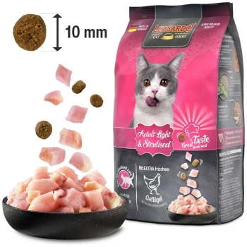 Leonardo Holistic Light And Sterilised Poultry Dry Food For Adult Cats 300g