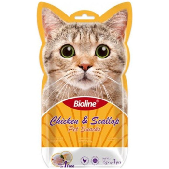 Bioline Cat Treats Chicken & Scallop
