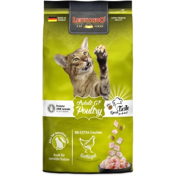 Leonardo Holistic Grain Free Dry Food with Fresh Poultry for Adult Cat 300g
