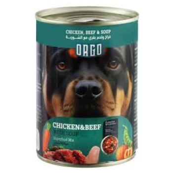 Orgo Can Food For Dog Beef&chicken& Soup 400 g